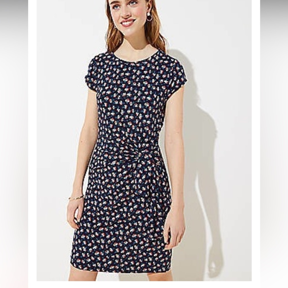 LOFT daisy floral dress